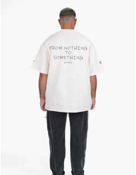 Heavy T-Shirt Vanilla Cream 280 'Nothing'